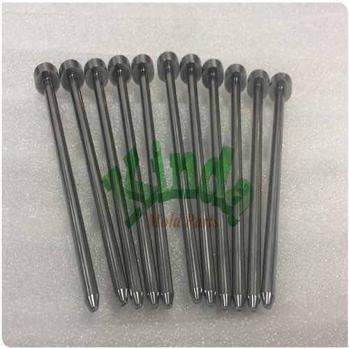 High precision round punch pins with cylindrical head, DIN 1530 stanndard ejector pins,