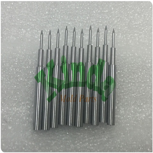 High precision carbide pilot punch pins for stamping mold parts, round carbide punch with specail front sharp point