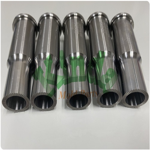 High Precision SKH51 steel hardened custom sleeves with EDM front shape