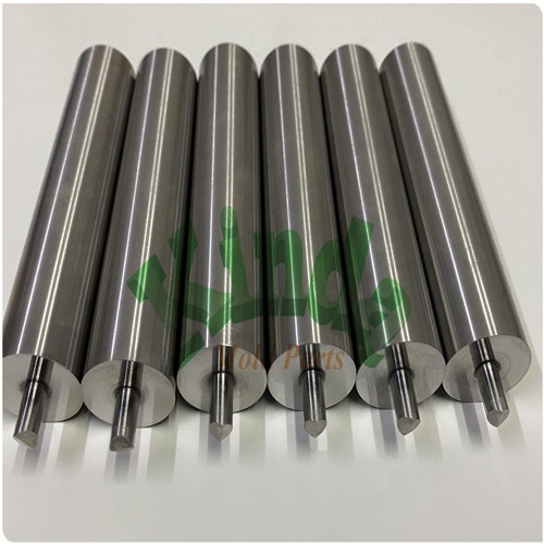 High Precision special piercing punch with top roof shape, steel hardened forming punch with threa and hole