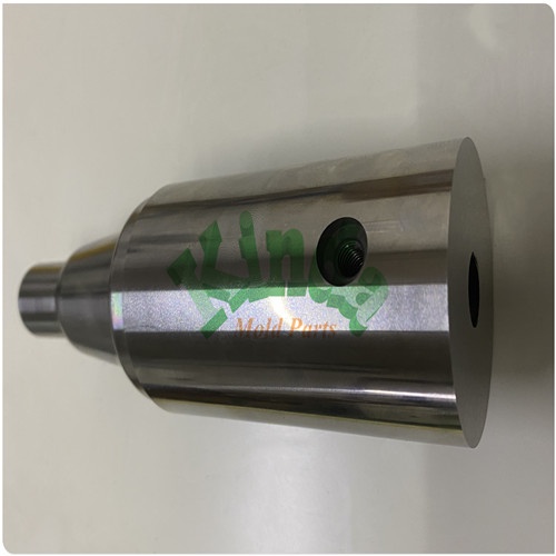 High precision CNC lather grinding die punch with 2 key flats, special mold punch with inner thread