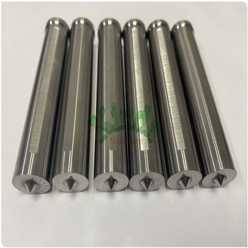 High precision piercing punch with cylindrical head,  HSS steel hardened steel straight punch for cold heading die mold parts